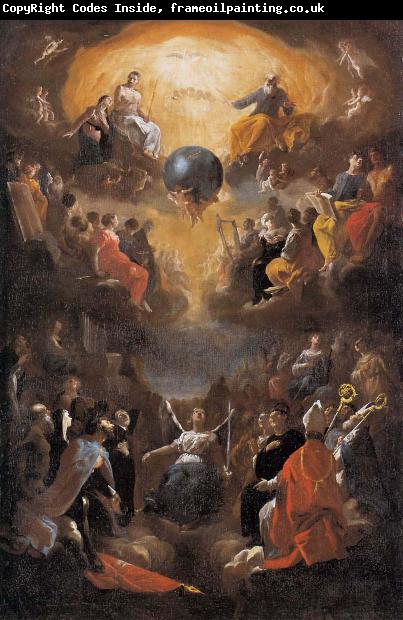 Johann Heinrich Schonfeldt Adoration of the Holy Trinity
